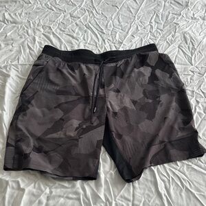 lululemon athletica Men's Dark Camouflage Athletic Shorts